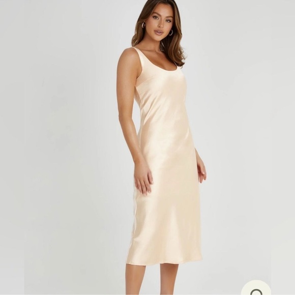 Meshki Slip Dress - Apricot - Picture 2 of 3